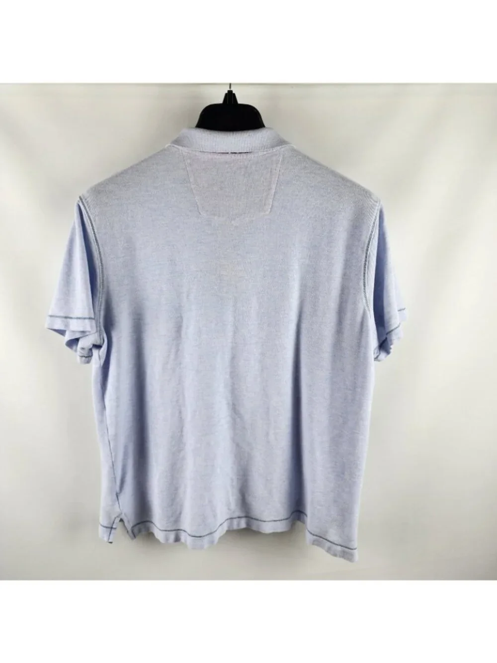 Robert Graham Shirt Mens XL Light Blue S/S Polo